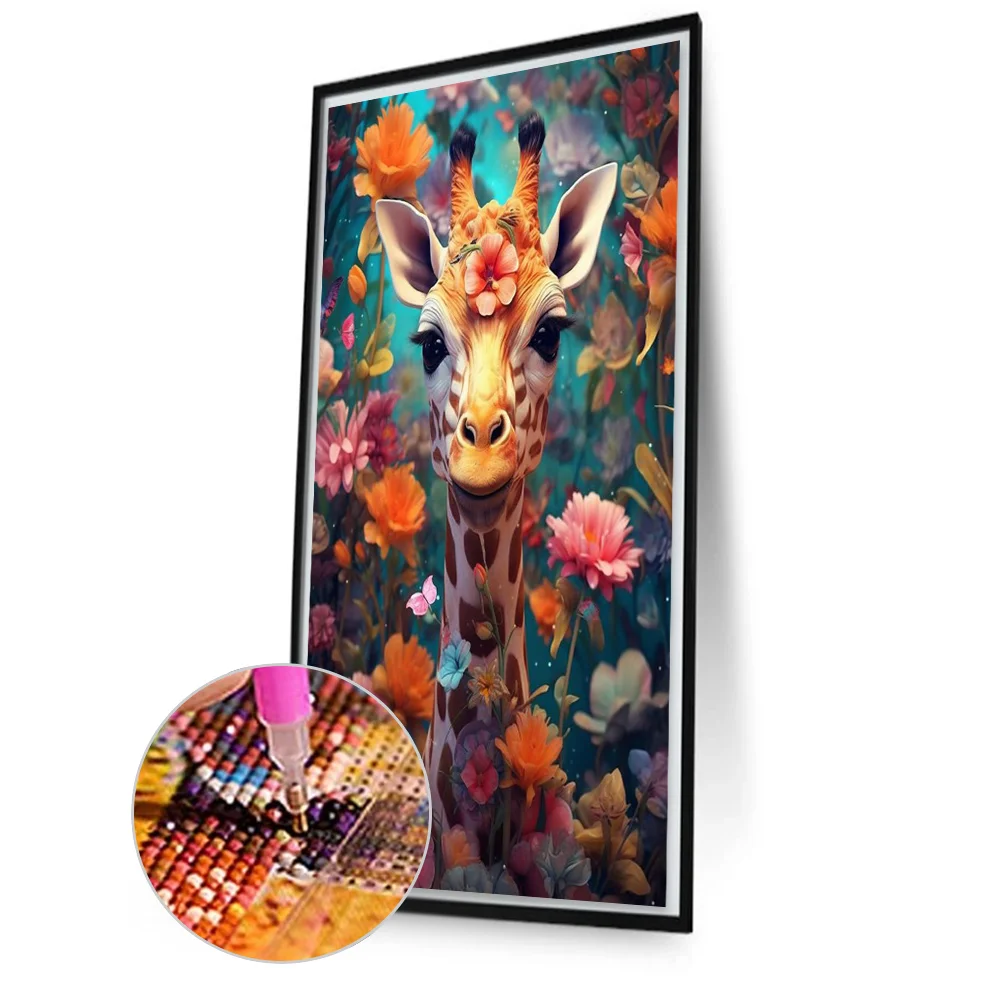 Diamond Painting - Full Square Drill - Giraffe(Canvas|45*75cm)