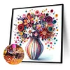 Diamond Painting-DIY Full Round Drill Beautiful Vase Bouquet(40x40cm)