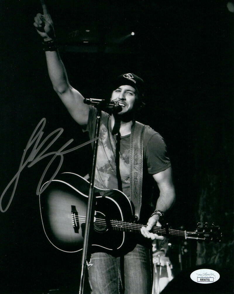 LUKE BRYAN SIGNED AUTOGRAPH 8x10 Photo Poster painting - COUNTRY MUSIC STUD, VERY RARE W/ JSA