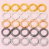 Metallic Spring Circle Buckles DIY Fashion Accessories