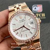 Rolex Land-Dweller 40mm Rose Gold White Diamond-set Dial Diamond Bezel 127385tbr-0003 Super Clone