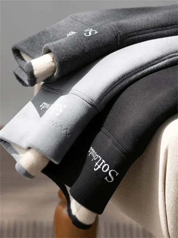 Soft Clouds Leggings Casual Warm Winter Solid Pants
