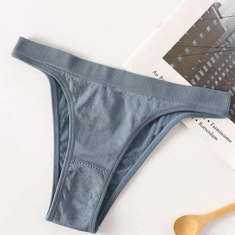 Women Thong Brazilian Panties Sexy G-String Female Underpants Bikini Cotton Gusset Sexy Lingerie Ladies Seamless Underwear