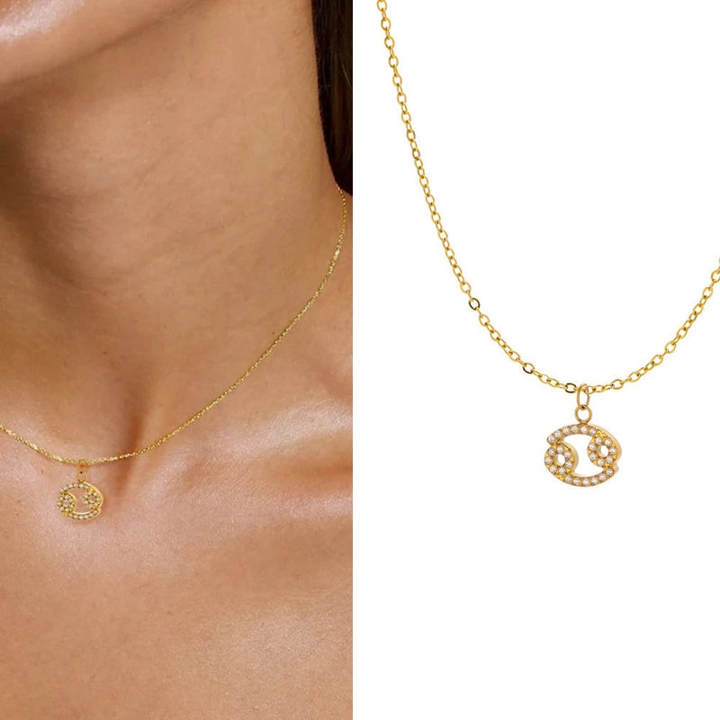 1 Piece 1 Set 304 Stainless Steel Constellation Pendant Chain Jewelry Accessories