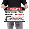 No trespassing warning - Metal Tin Signs(8*12Inch/12*16Inch)
