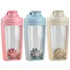 500ml Protein Shaker Bottle Leak Proof Cup for Protein Mixes Supplement Shakes