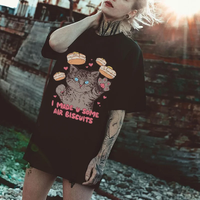 I Made You Some Air Biscuits Printed Women's T-shirt -  