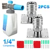 Foam Cannon Nozzle Water Gun Holder 1/4 Quick Connector Rack Non Self-Locking
