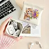 Diamond Painting Cat and Flower PU Storage Bag Coin Purse
