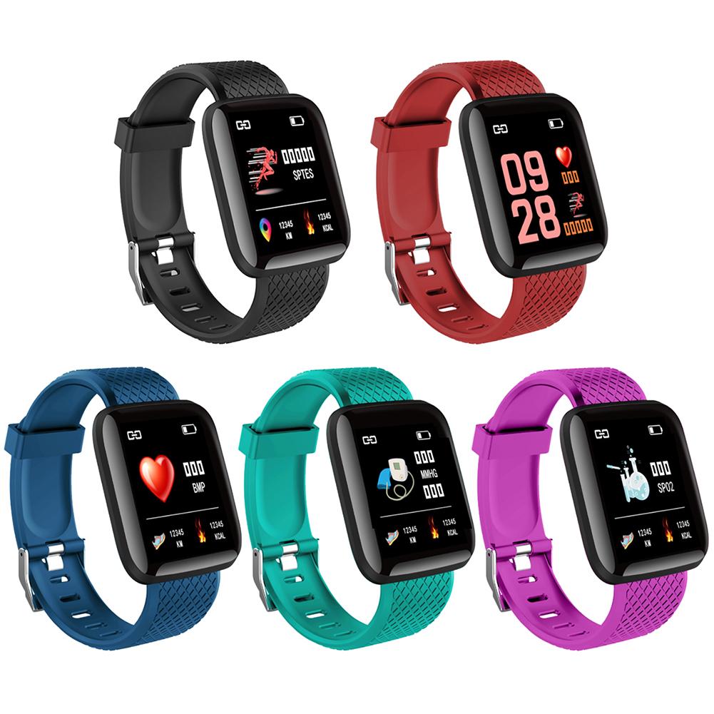 

116 PLUS Smart Bracelet D13 Heart Rate Blood Pressure Waterproof Smart Watc, Blue, 501 Original