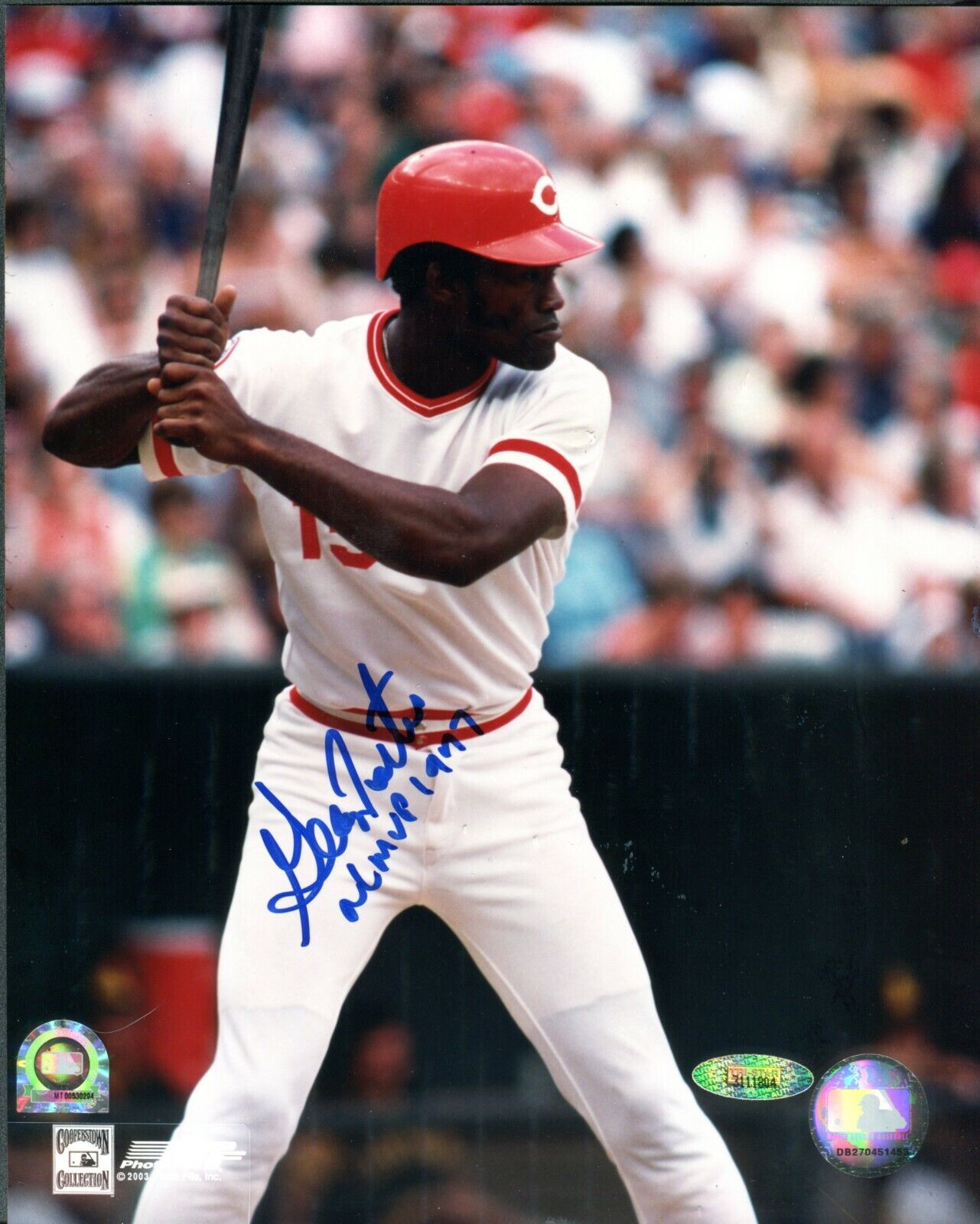 MLB & TriStar George Foster Autographed Signed INSCR 8x10 Photo Poster painting Reds TRB 892