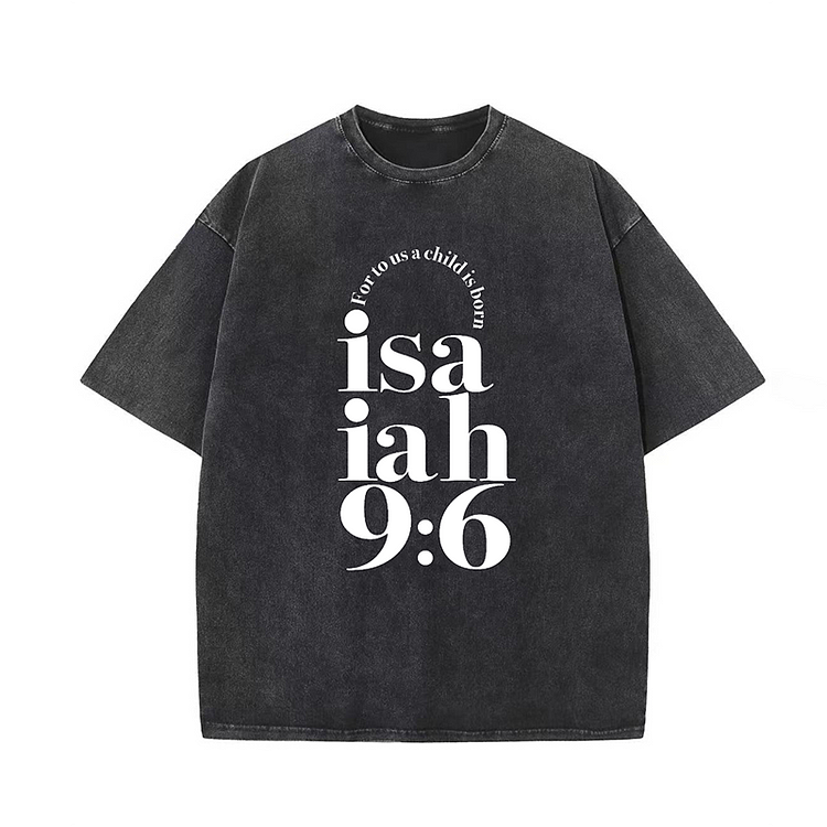 Sopula Isaiah 9:6 Unisex Washed T-Shirt