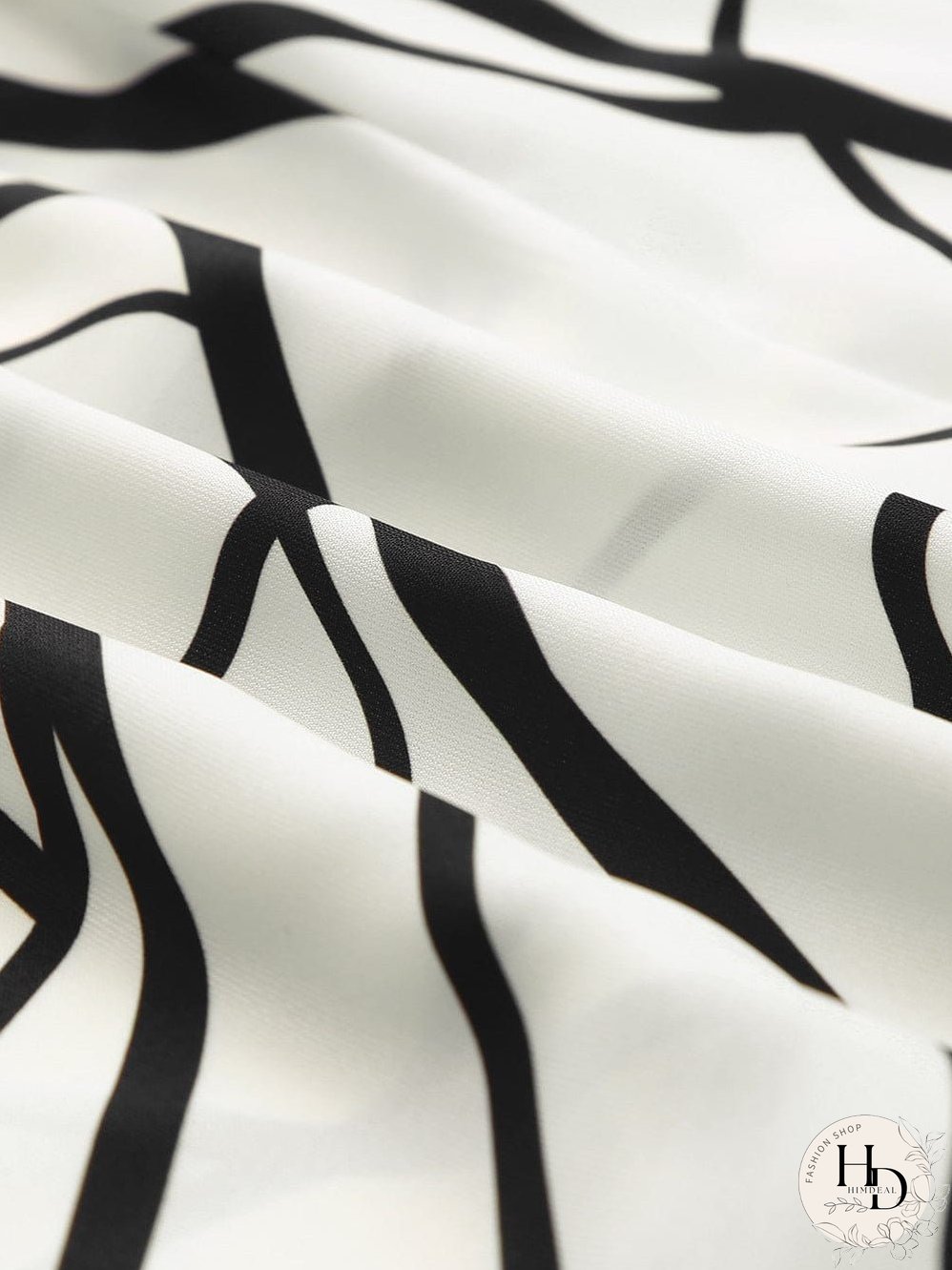 Tiered Maxi Dress with Abstract Faces