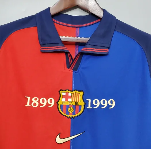 1899-1999 Retro Barcelona 100th Anniversary version Home Football Shirt Thai Quality