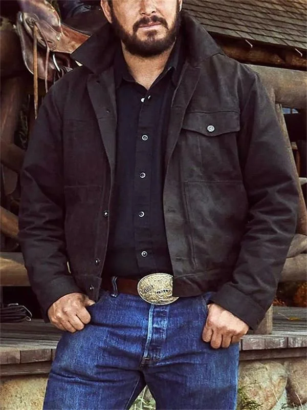 Rip Wheeler Black Cotton Jacket