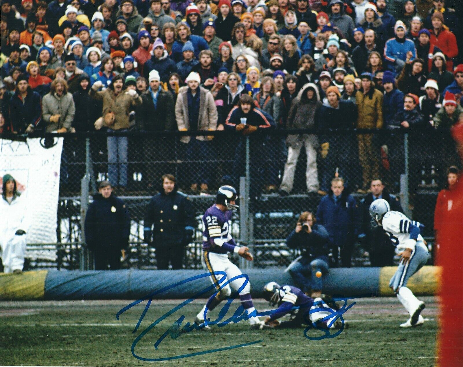 Autographed DREW PEARSON Dallas Cowboys 8x10 Photo Poster painting w/COA