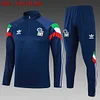 2024 Italy Half-Pull Training Suit Royal Blue Soccer Shirt 1:1 Thai Quality