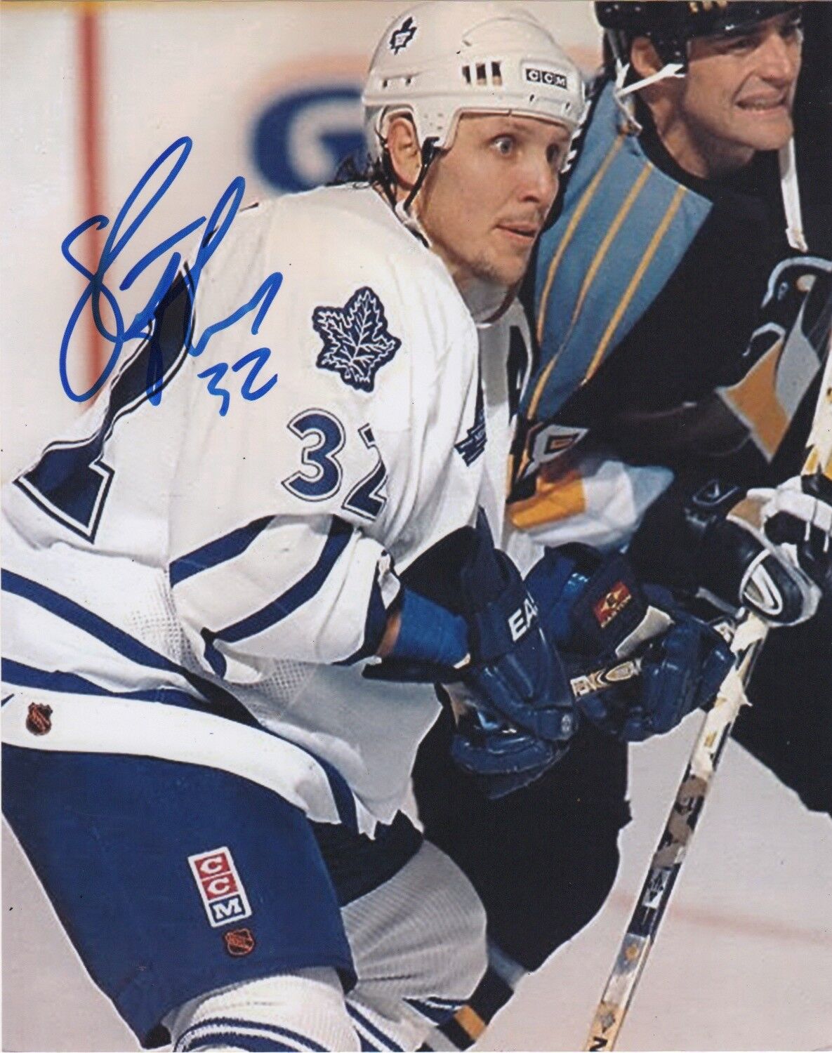 Toronto Maple Leafs Steve Thomas Signed Autographed 8x10 Photo Poster painting COA E