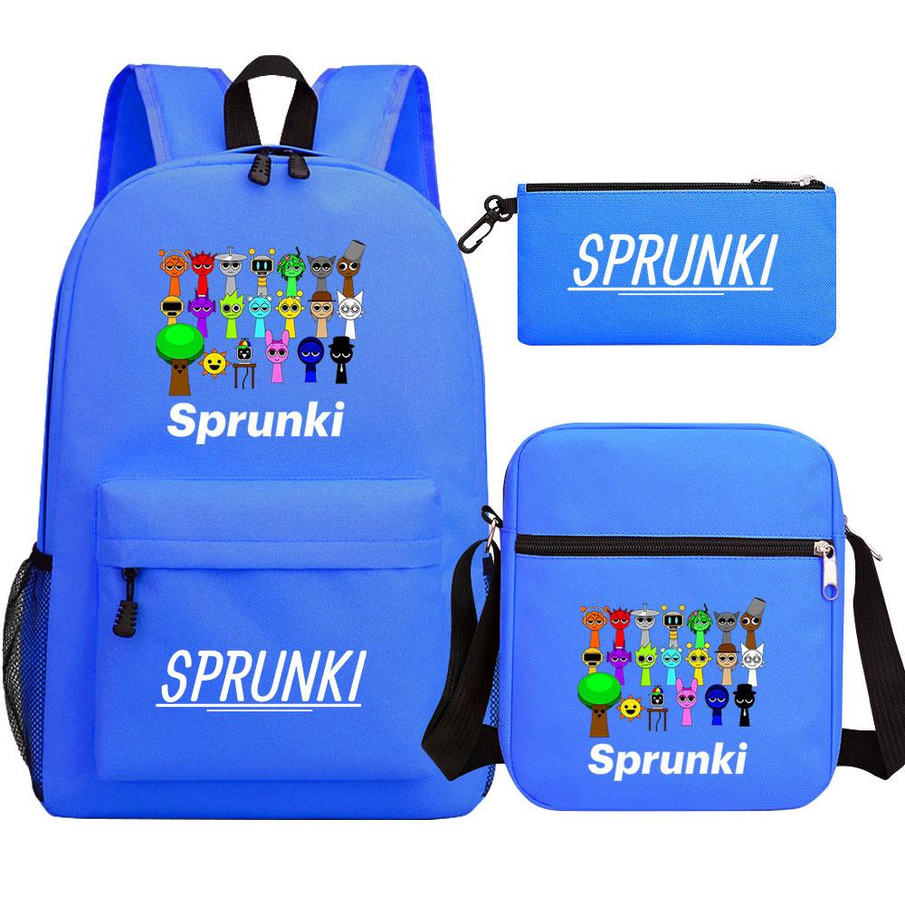Mayoulove Sprunki Backpack Lightweight Design with Adjustable Straps for School and Outdoor Activities-Mayoulove