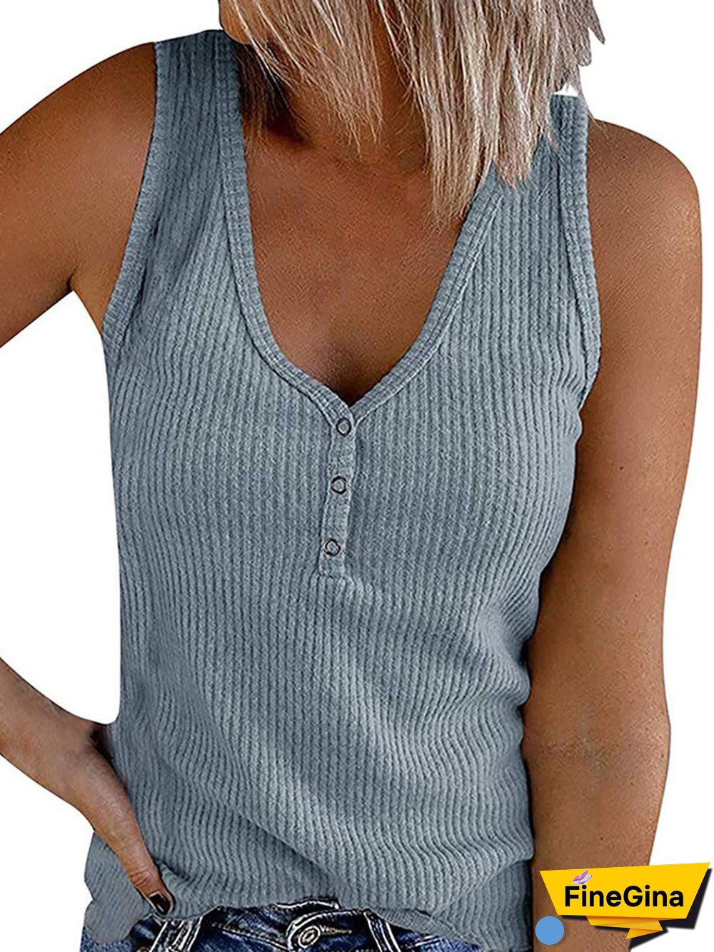 Sheath Sleeveless Casual Crew Neck Tanks & Camis
