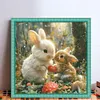 Two Rabbits-11CT Stamped Cross Stitch 40*40cm/15.75*15.75in tapestrymarket