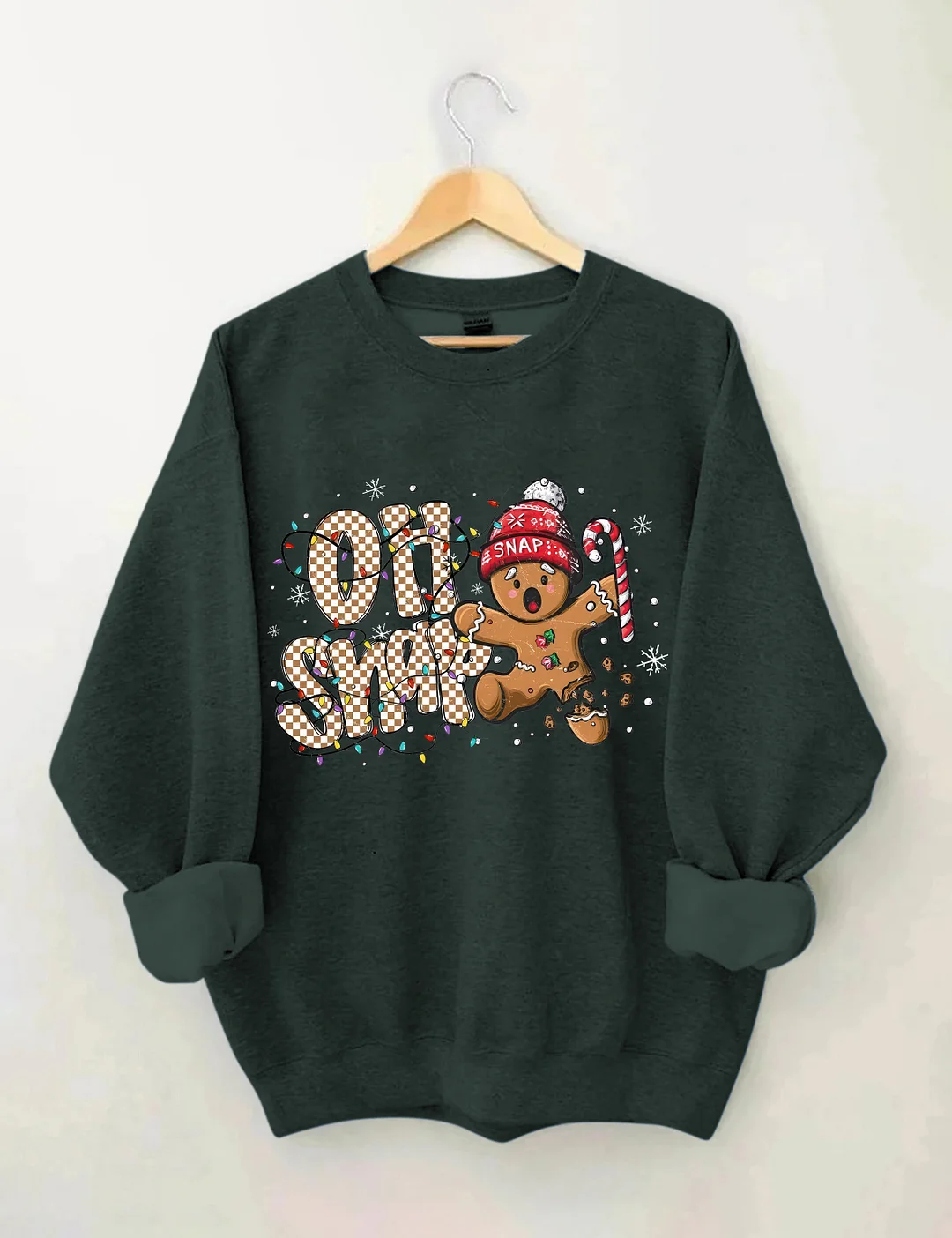 Oh Snap Gingerbread Man Christmas Sweatshirt
