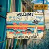 Beach Surfing The Waves Are Calling, Summer Outdoor Activities, Surfing At Beach, Custom Classic Metal Signs