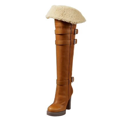ショートブーツ・ブーティ [MATINKIM]buckle fur boots in beige Amazon.com | FabKids Girls Deer Cute Ankle Boots Fuzzy Non