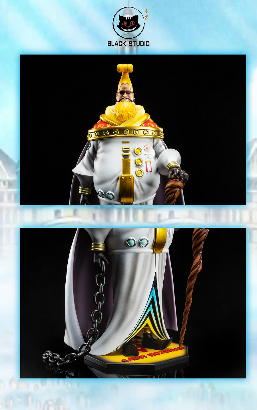 PRE-ORDER Black studio One Piece Celestial Dragons Statue(GK)