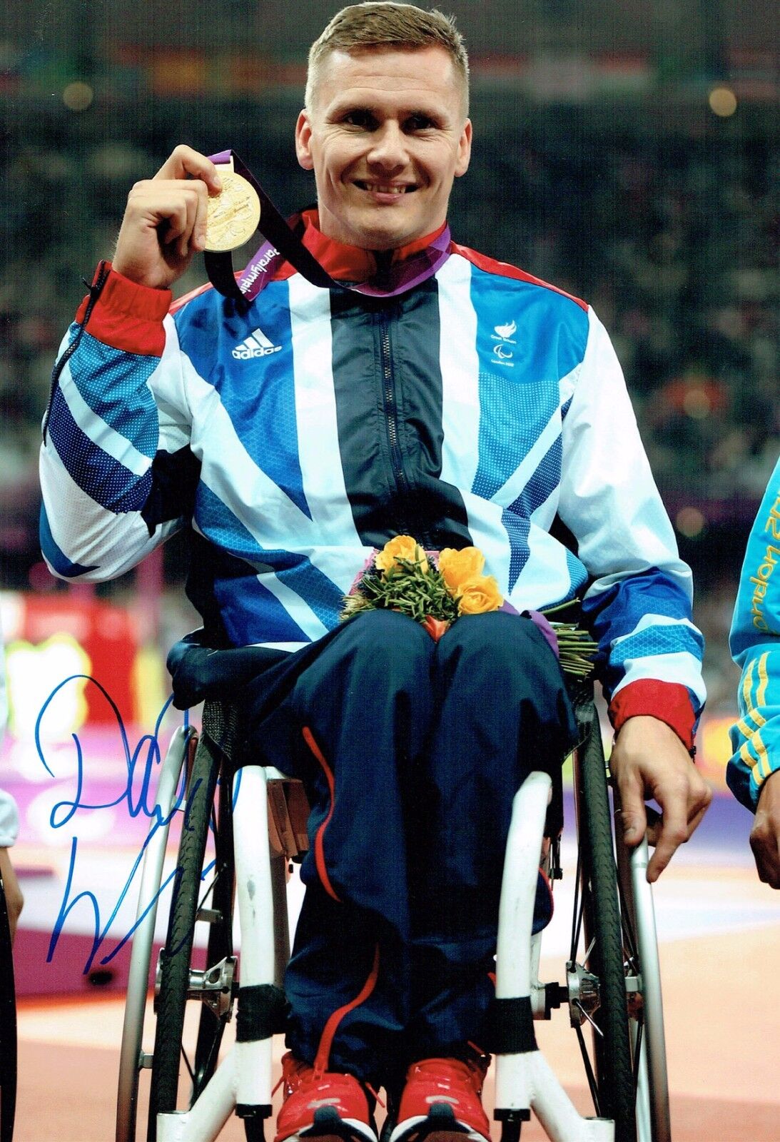 David WEIR Autograph Signed 12x8 Photo Poster painting AFTAL COA Paralympic Wheelchair Athlete