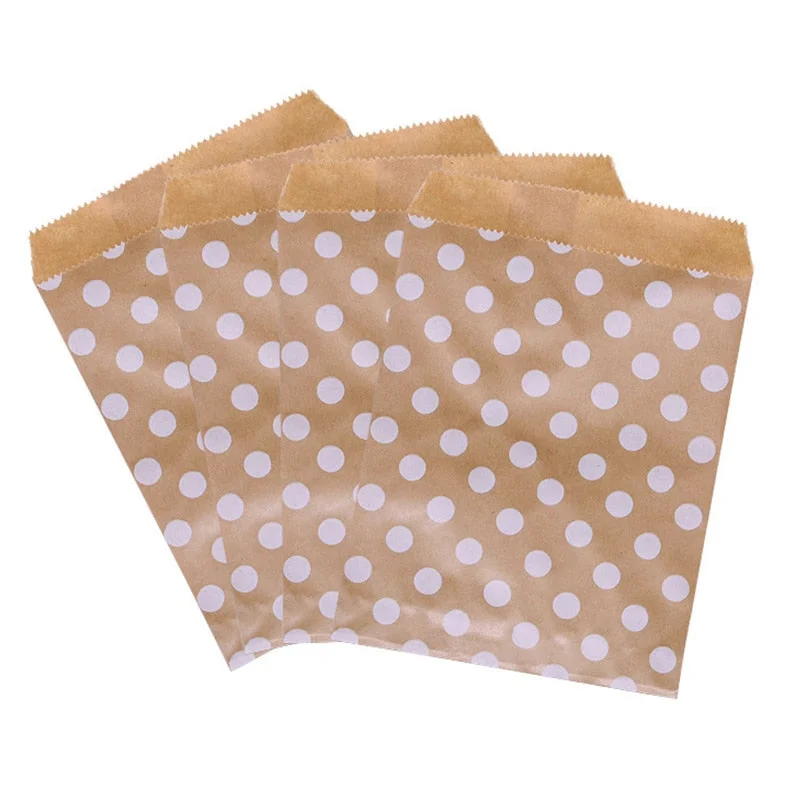 25Pcs Paper Bags Candy Gift Bag Food Packaging Christmas Wedding Favor Baby Shower Rose Gold Birthday Party Decoration Treat Bag