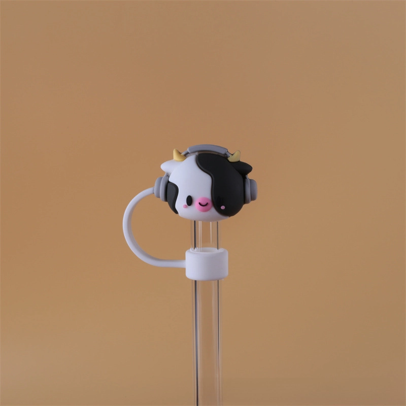 10mm Glass Straw Cap Dust Cover Stainless Steel Straw Dust Cover Dust Plug 10mm Large Diameter Milk Tea