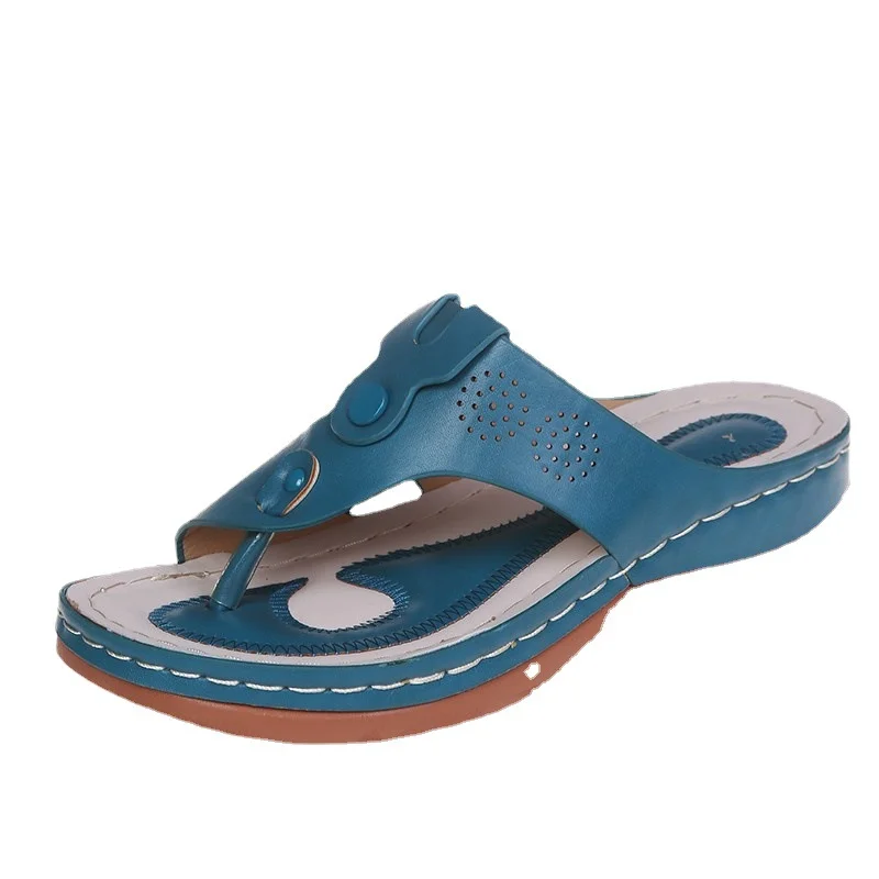 Breakj Breakj Summer Toe Casual Large-Size Shoes Women Wear Slopes And Flat Beach Cool Slippers Women Now