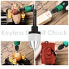 1pc 0.3-6.5mm/0.3-8mm Keyless Drill Chuck Adapter Impact Hex Shank Tool