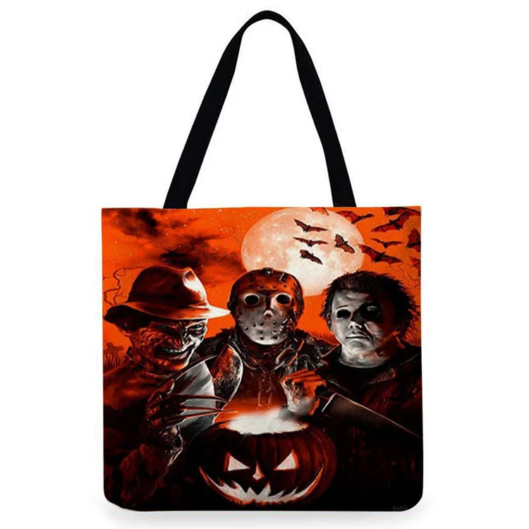 Horror Movie Character Murderers - Linen Tote Bag
