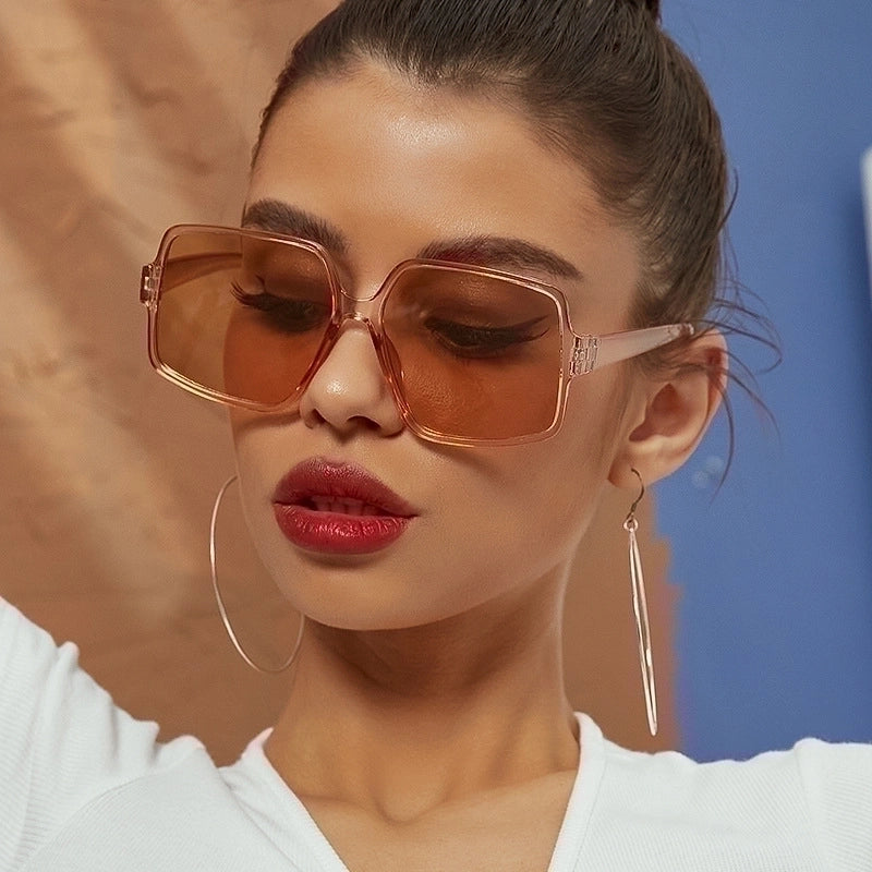 Elegant Lady Geometric Ac Square Full Frame Women's Sunglasses