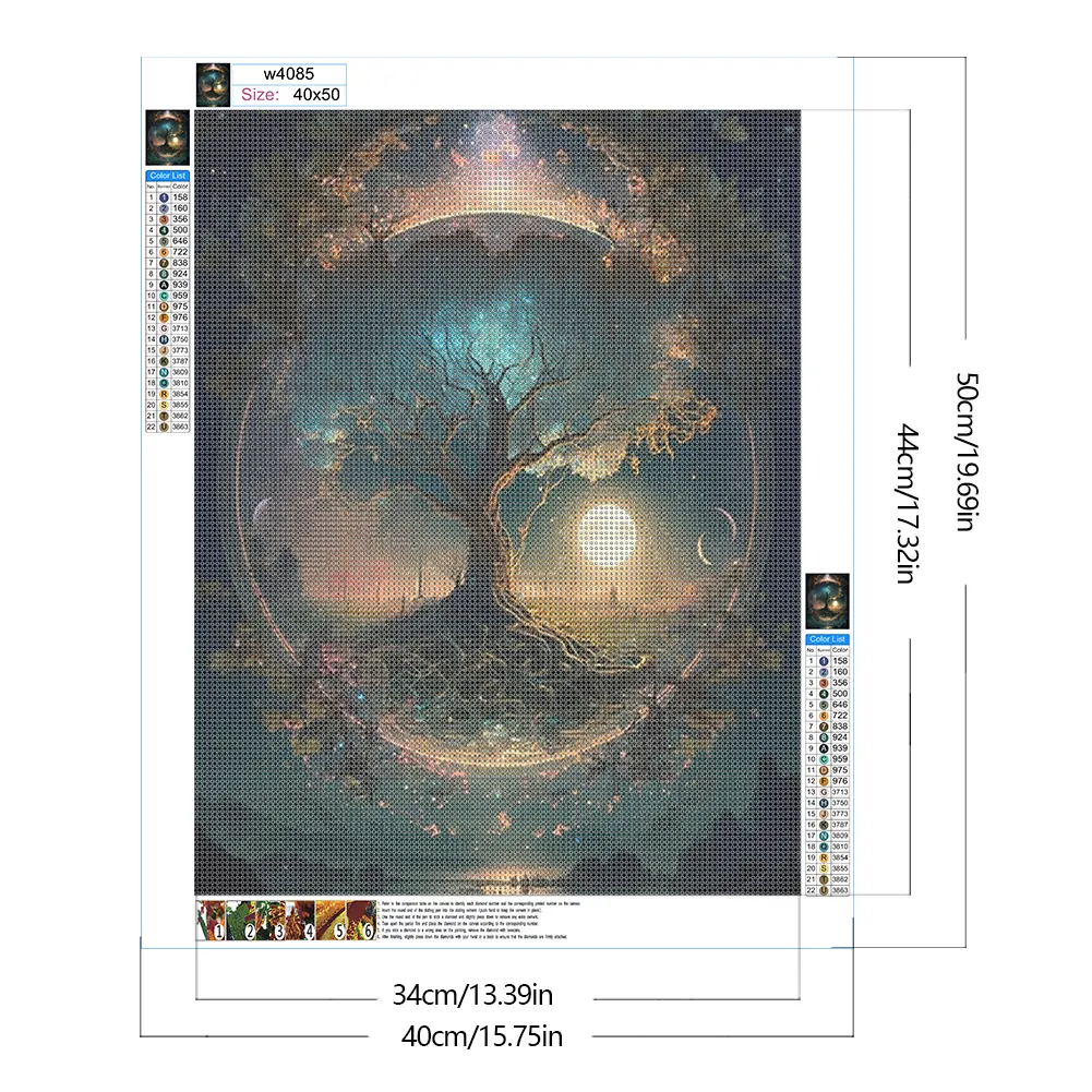Diamond Painting - Full Round Drill - Tree(Canvas|40*50cm)