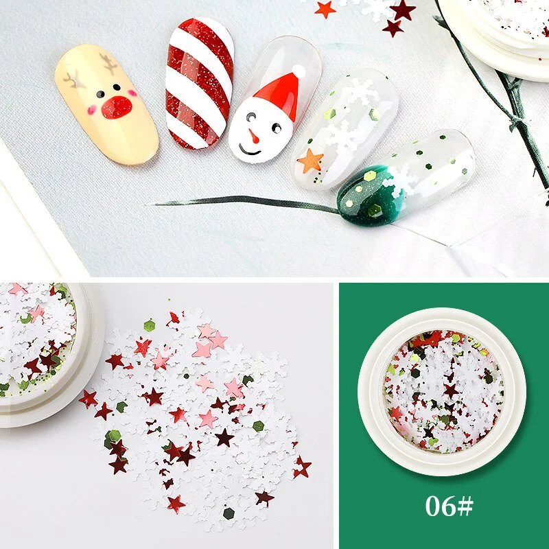 Butterfly Design Mixed Ultra-thin Hollow Metal Patch Snowflake DIY Jewelry Nail Art Decoration Metallic Nail Art Sequins Gem-Nail Inspo