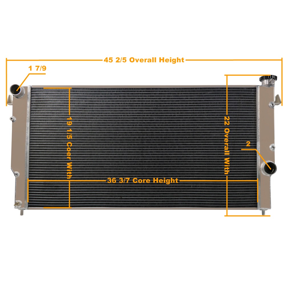 3Row Aluminum Radiator MT For Dodge Ram 2500/3500 5.9L Turbo Diesel