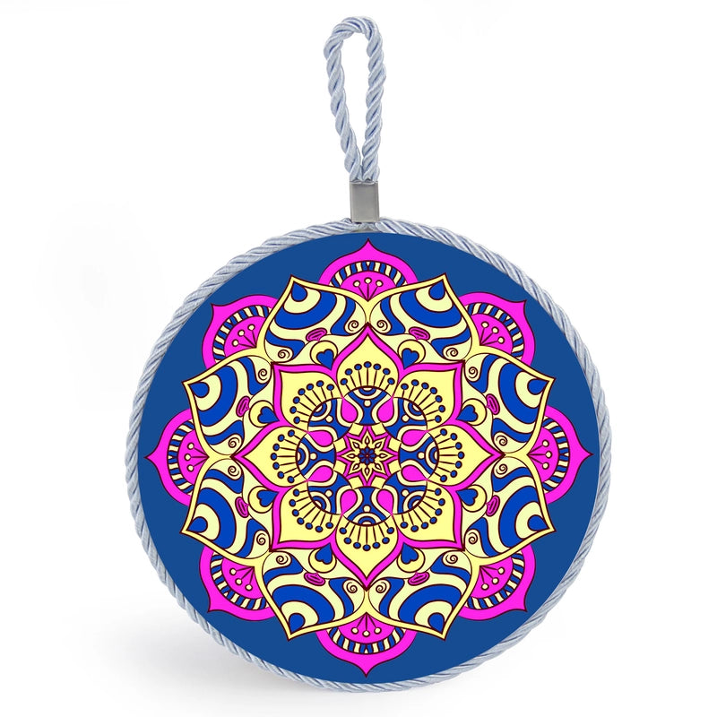 Factory Supply Thermal Transfer Printing 17cm Mandala Ceramic Heat Insulation Pot Mat Home Pot Mat European Style