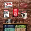 5pcs - Warning  - Vintage Metal Signs(8*12Inch/12*16Inch) - Warning
