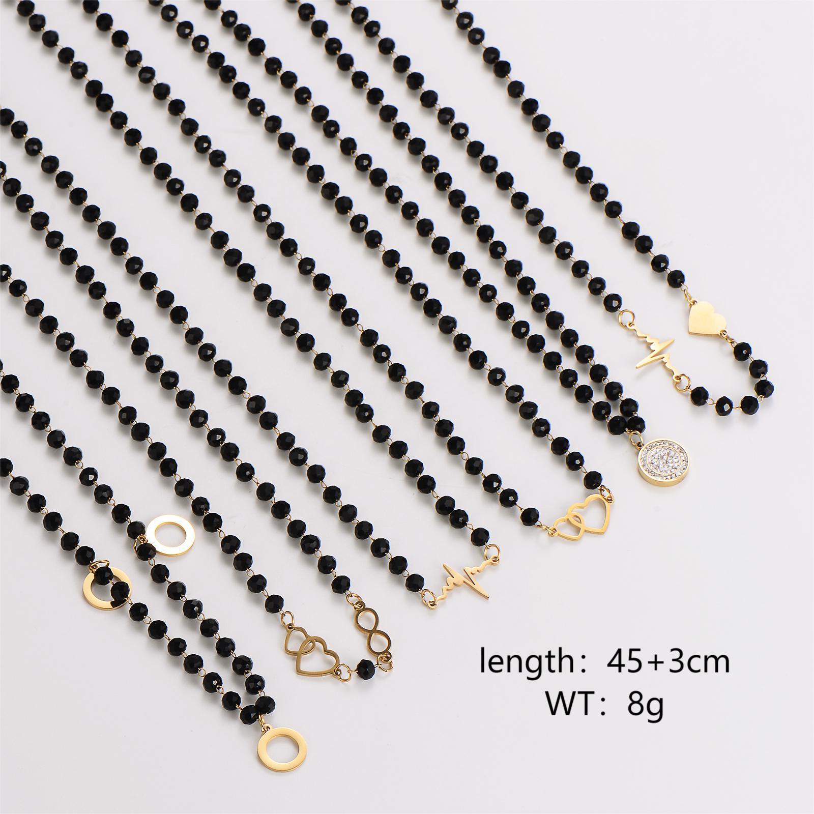 Minimalist Round Stainless Steel Electroplating Necklaces