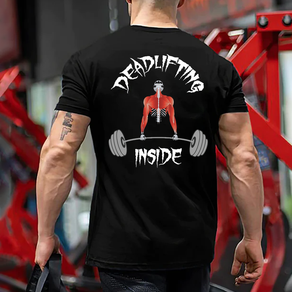 Men's Deadlifting Inside T-Shirt