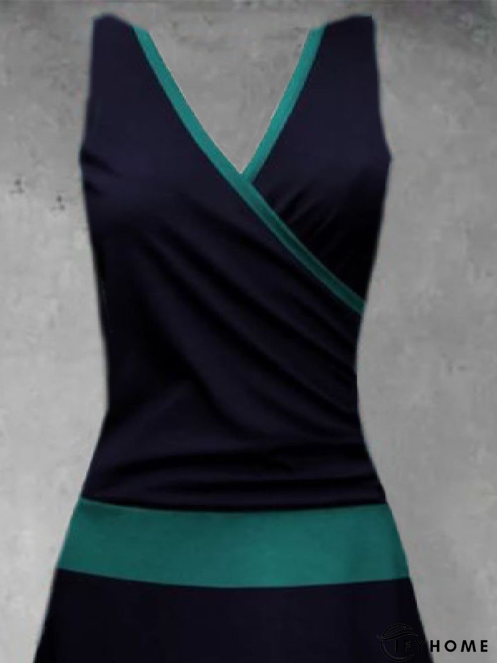 Vintage Sleeveless V Neck Knitting Dress | IFYHOME