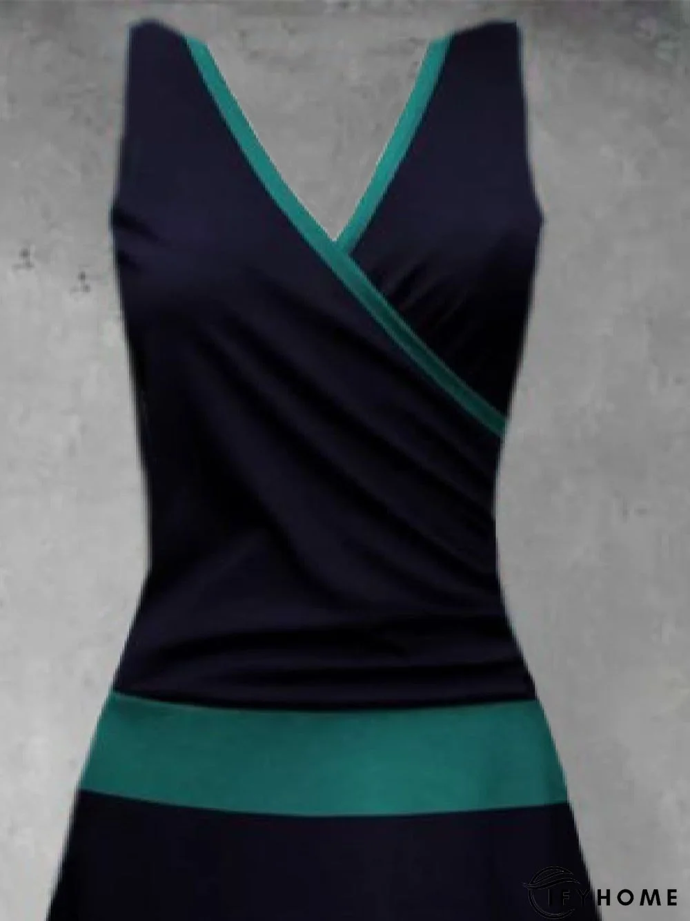 Vintage Sleeveless V Neck Knitting Dress | IFYHOME