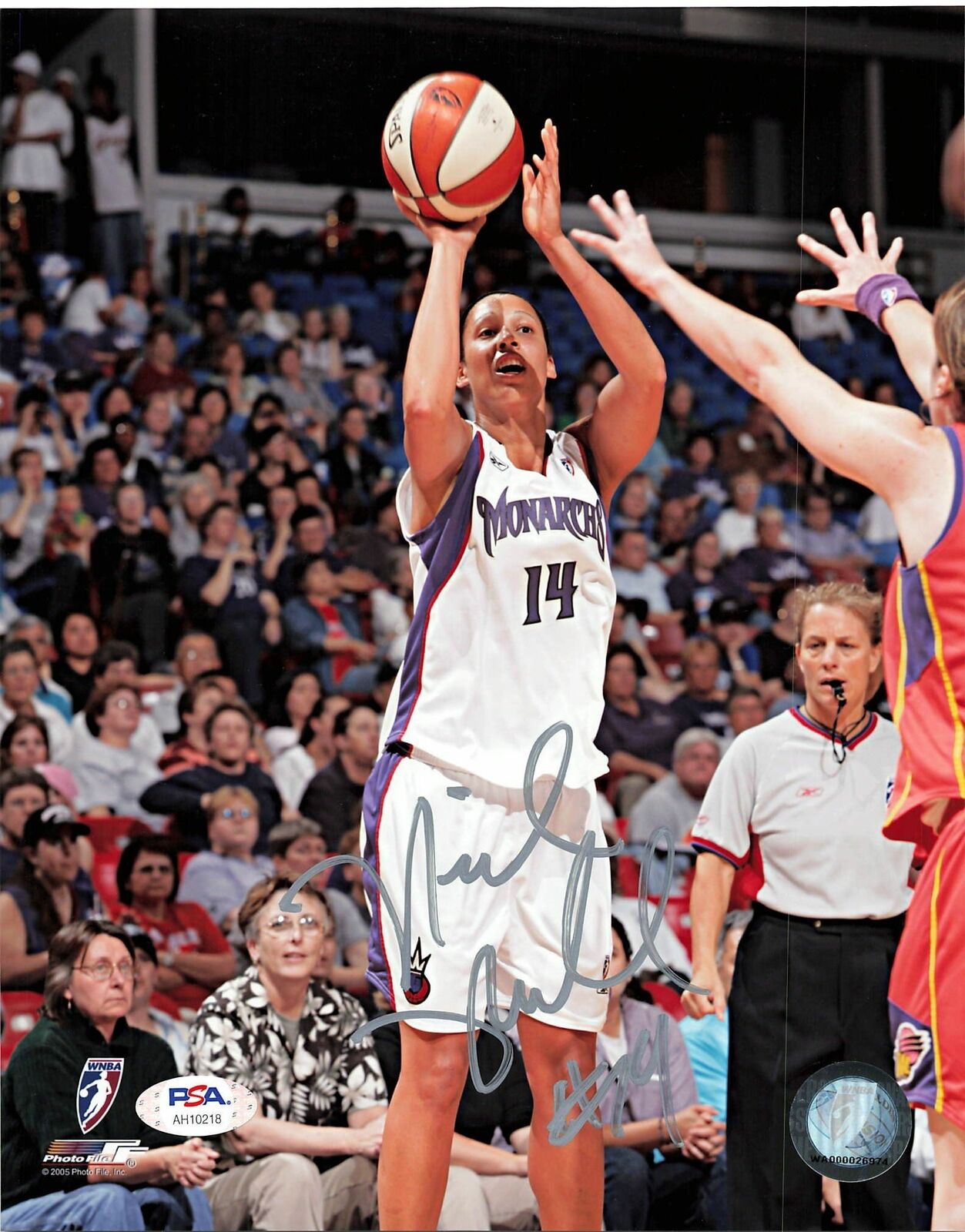 Nicole Powell Signed 8x10 Photo Poster painting WNBA PSA/DNA Autographed Sacramento Monarchs