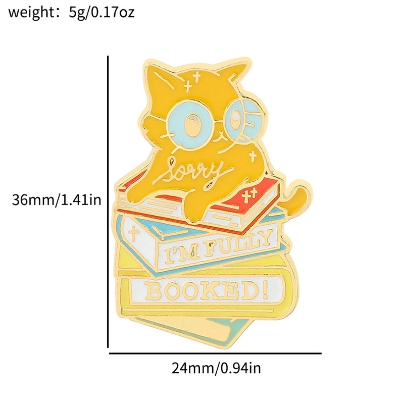 Cute Pin Cat Alloy Enamel Unisex Brooches