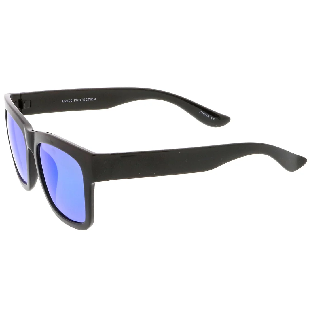 Lifestyle Super Thick Horn Rimmed glasses Thick Arms Mirror Square Lens 54mm