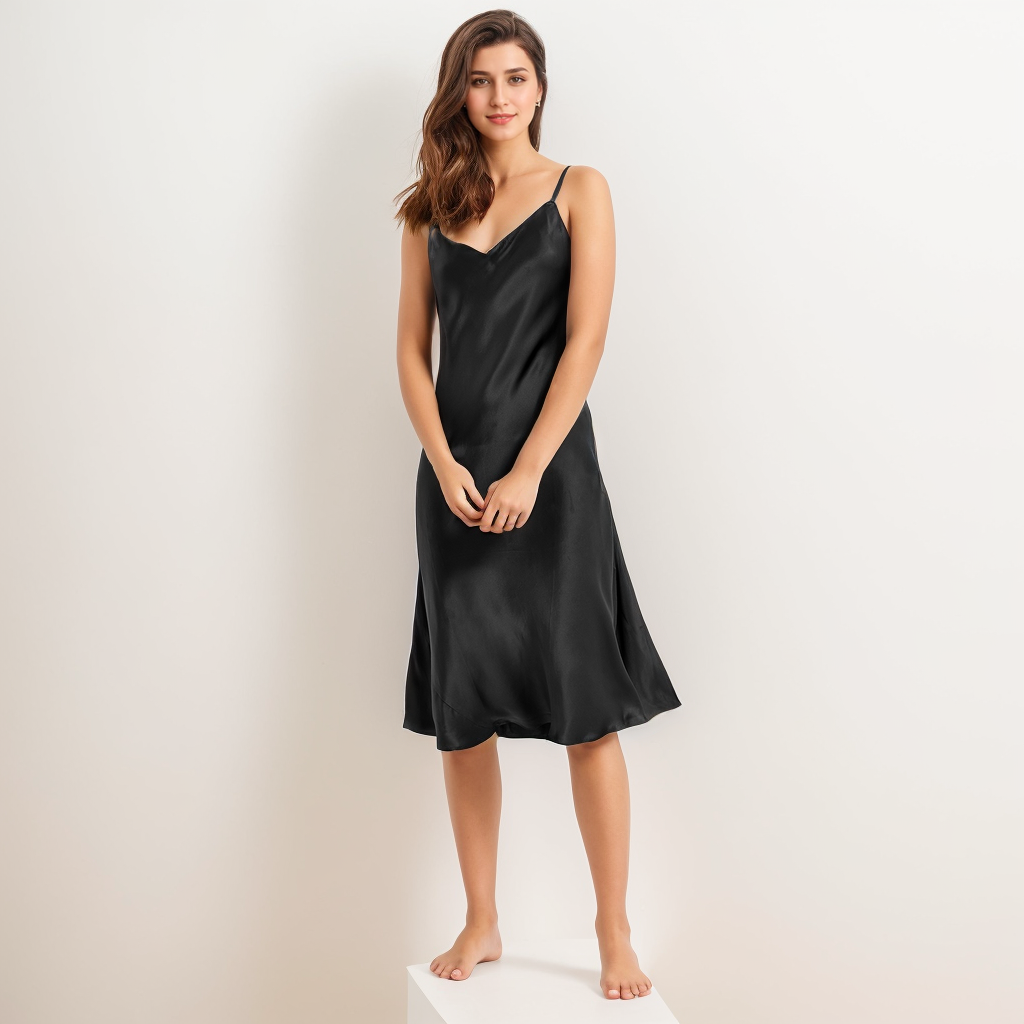 Mulberry Silk Slip Dress Nightgown Multi-color Affordable Style  REAL SILK LIFE