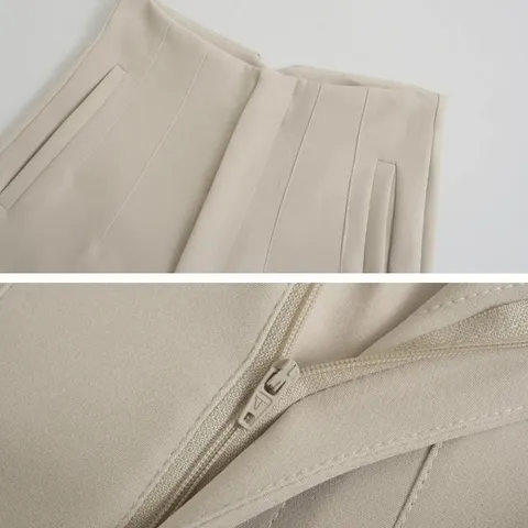 High-Waist Casual Broek Lente Kleuren